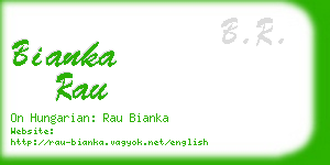 bianka rau business card